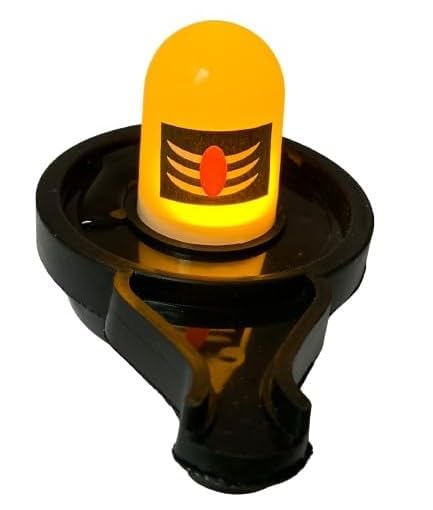 MAPPERZ Water Sensor SHIVLING PVC Water Sensor shivling Smokeless Sensor LED Mahadev Diya Light for Indoor and Outdoor Festival Decoration Light (Multicolor)
