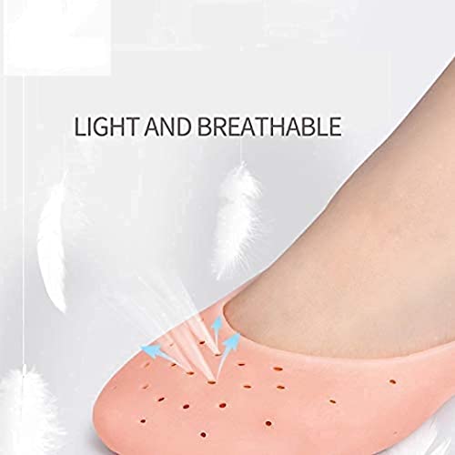 MAPPERZ Full Length Anti Crack Silicone Foot Protector Moisturising Socks for Foot-Care and Heel Cracks/ Socks for Cracked Feet (Full Heel)