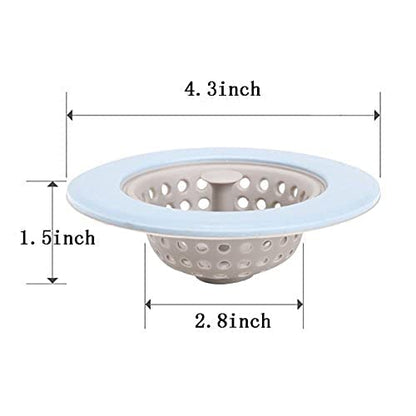 MAPPERZ Silicone Household Kitchen Sink Strainer Jali for Home Bathroom Kitchen Shower/ Blockage-Proof Hair Stoppers Drain Sink Colander Floor Drain