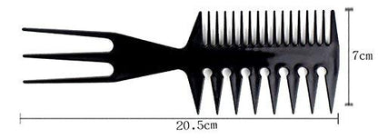 MAPPERZ Multipurpose Professional Hair Comb Set/ Kangi Set Hair brush for Hair Cutting and Styling - Pack of 10 (Black)