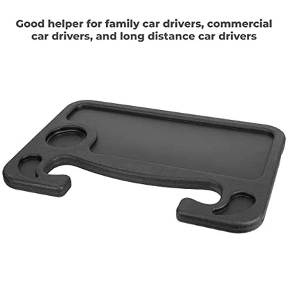 MAPPERZ Car Steering Wheel Laptop Desk Multifunctional Food Tray, Portable Tablet, iPad, Notebook Holder, Car Travel Table, Food Eating Tray On Steering Wheel, for Constant Travelers Pack of 1