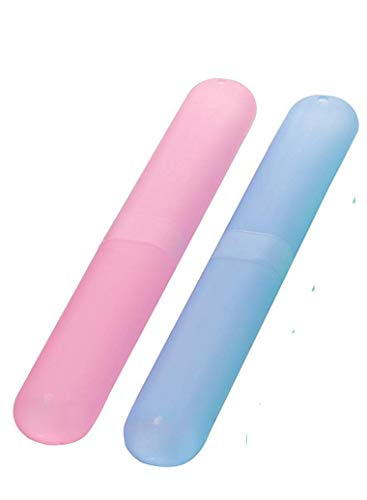 MAPPERZ Anti Bacterial Toothbrush Container/Tooth Brush Travel Covers/Case/Holder/Cases - Multicolor (Pack of 2)