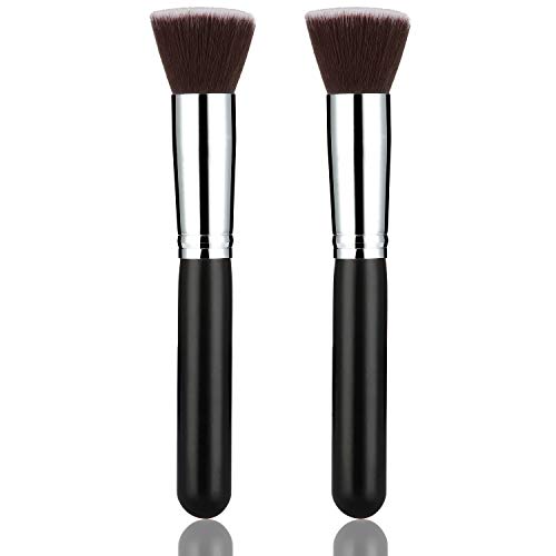 MAPPERZ Premium, Professional Makeup Brush for Liquid, Cream, and Powder Dense Bristles For Buffing Buffing, Blending, and Face Brush, Black Color, Pack Of 1