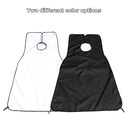 MAPPERZ Hair Cutting Sheet Apron Cape for Salon Use Hair Cloth Waterproof Cape (White)