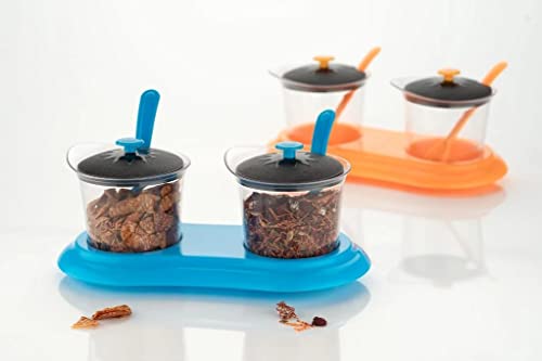 MAPPERZ Multipurpose Dining Jar Set with 2 Piece Jar and Tray Holders for Multifunctional Convenience
