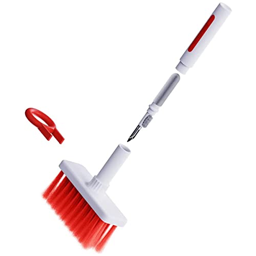 MEETO 5 in 1 Soft Brush Keyboard Cleaner with Multi-Function Computer Cleaning Tools Kit, Corner Gap Duster.
