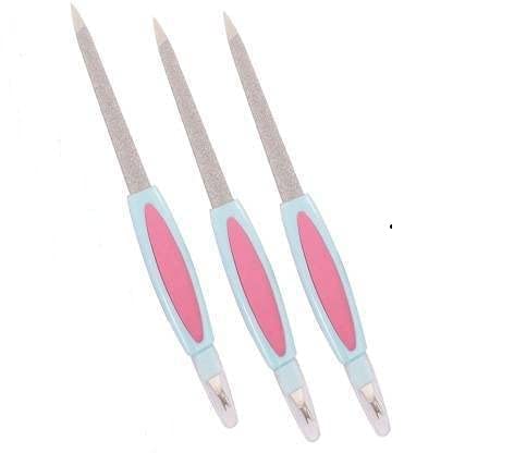 MAPPERZ Nail Filer & Cuticle Cutter(Trimmer) Combo For Women,Multifunctional Nail Files, Professional Manicure - Pack of 2