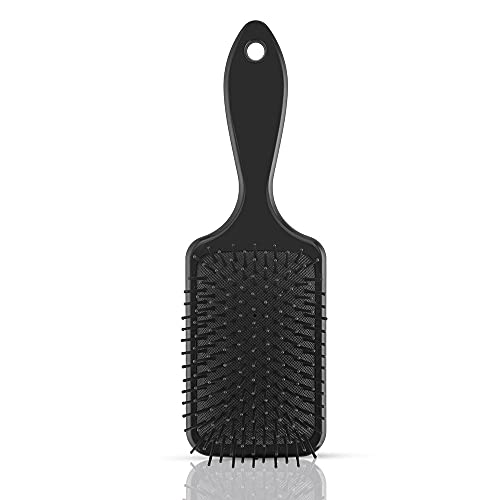 MAPPERZ Hair Straightener Brush/ Large Square Air Cushion Detangle Paddle Brush with Ball Tip Bristles For Professional Hair Styling and Cutting/ Men and Women