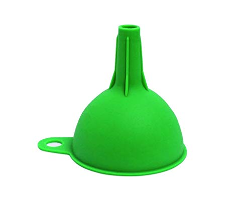 MAPPERZ Silicon Rubber Funnel for Kitchen/Oil/Sauce/Water/Juice/Small Food Grains - Green
