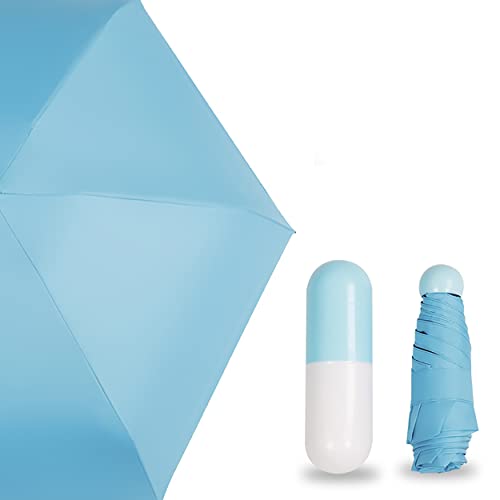 MAPPERZ Ultra Lights Mini Folding Umbrella with Compact Capsule Case