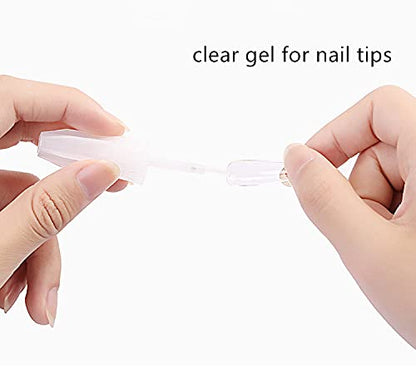 Mapperz artificial nail glue | nail glue adhesive | Nail Art Glue For French False Tips and Rhinestones Manicure | Super Strong Instant Adhesive For Professional Nail Art Extension,White, 10 g