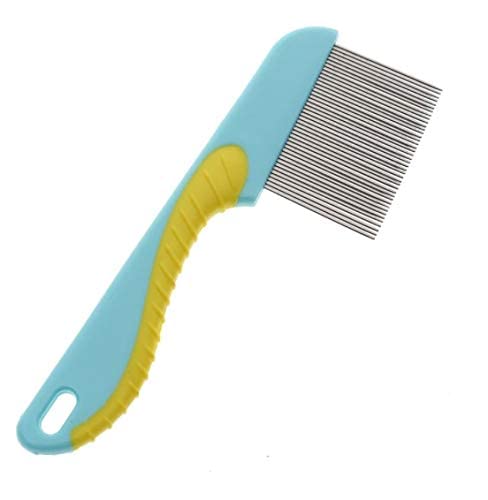 MAPPERZ Lice Treatment Comb for Head Lice with Long Handle/ Nit Lice Egg Removal Stainless steel Long Teeth For Men Women