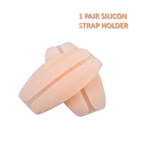 MAPPERZ Women's Soft Silicone Bra Strap Cushions Holder Non-slip Pliable Shoulder Protectors Comfortable Pads, Pack Of 1 Pair