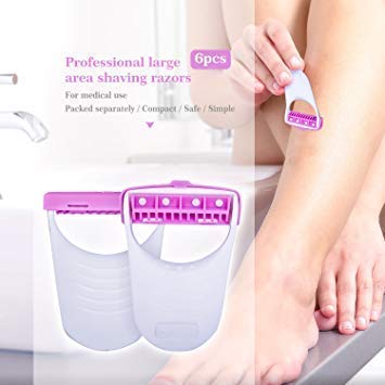 MAPPERZ Women's Razor Blade Hair Removal Disposable Blades/Body & Bikini Shaving Razor For Women (6 Pcs Blade)