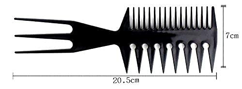 MAPPERZ Multipurpose Professional Hair Comb Set/ Kangi Set Hair brush for Hair Cutting and Styling - Pack of 10 (Black)