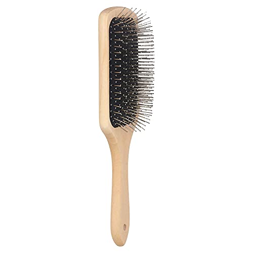 MAPPERZ Hair Straightener Brush/ Large Square Air Cushion Detangle Paddle Brush with Ball Tip Bristles For Professional Hair Styling and Cutting/ Men and Women