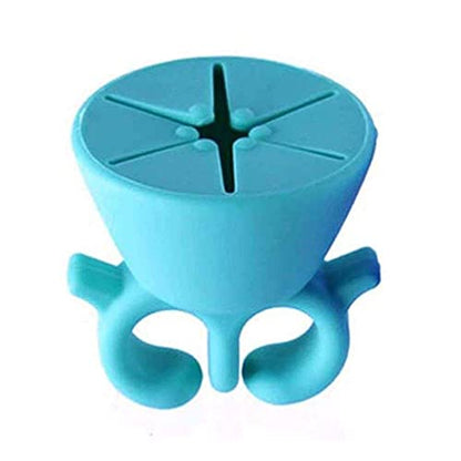 MAPPERZ Flexible Silicone Finger Ring Varnish Wearable Nail Polish Holder Art Tips Display Stand Tool (Set Of 1)