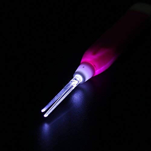 MAPPERZ Earpick Ear Wax Remover with LED Flashlight/Earwax Cleaning & Removal Tool Ear cleaning tools for kids and adults Ear Curette Safety Cleaner pc-1