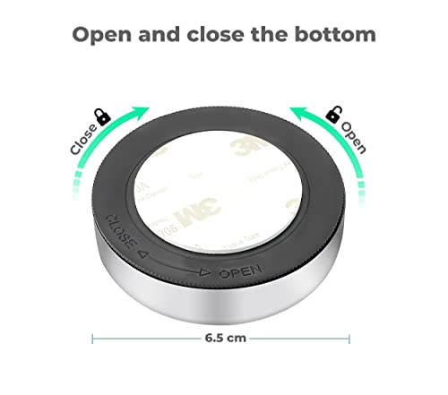 MAPPERZ LED Battery Powered Wireless Night aight Stick Tap Touch Lamp Stick-on Push Light for Closets Cabinets or Utility Rooms Cordless Touch Light Batteries Not Included (Pack of 4)