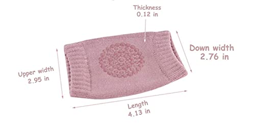MAPPERZ Smiley Baby Knee Pads for Crawling/Elbow Safety Protector/Stretchable Anti-Slip Padded Elastic Soft Cotton Breathable Comfortable Cap Leg Warmer Support Protector (Pack of 2 Pair)