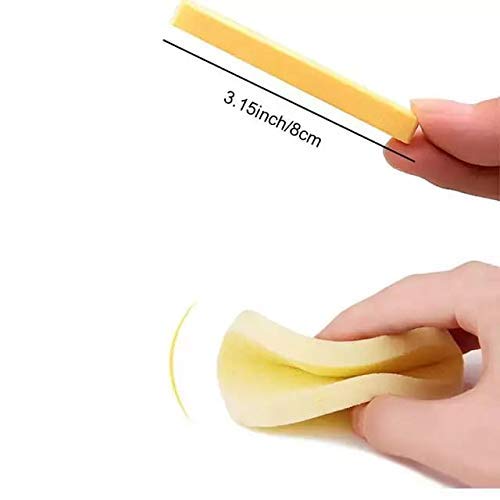 Mapperz Facial Cleaning Wash Puff Sponge Stick Face Cleansing Pad Sponge For Face Cleaning - Pack of 12, Multicolor