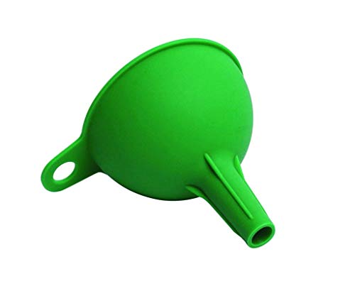 MAPPERZ Silicon Rubber Funnel for Kitchen/Oil/Sauce/Water/Juice/Small Food Grains - Green