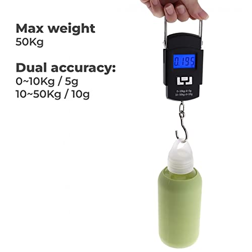 MAPPERZ Electronic 50Kgs Digital Luggage Digital LED Screen Weighing Scale
