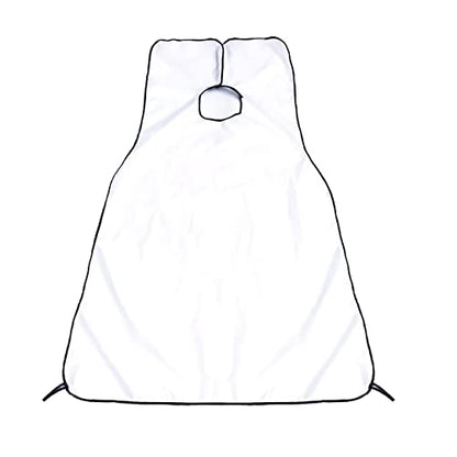 MAPPERZ Hair Cutting Sheet Apron Cape for Salon Use Hair Cloth Waterproof Cape (White)