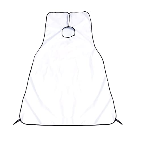 MAPPERZ Hair Cutting Sheet Apron Cape for Salon Use Hair Cloth Waterproof Cape (White)