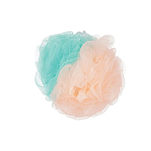 MAPPERZ Bath Shower Loofah Sponge Pouf/Body Scrubber Exfoliator/Round Loofah for Men and Women (Pack of 1)