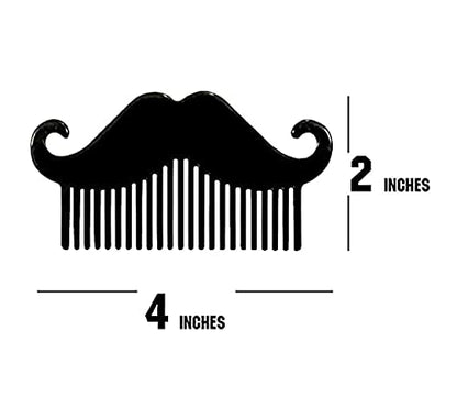 MAPPERZ Beard Shaper Comb And Beard Comb/Styling Comb For Men And Moustache Shaping - Black