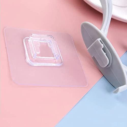 MAPPERZ Wall Sticker Hook Hanger/ Plastic Dual Self Adhesive Mount Waterproof Holder for Photo Frame Clock Clothes Door Key Kitchen Living Room - Multicolor