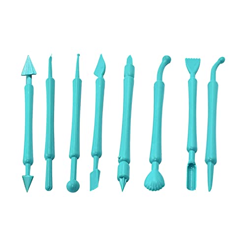 MAPPERZ Cake Decorating Modelling Sculpting Tool Kit Set/ 16 Different Shapes Exclusive Modeling Set for Fondant Gum Paste Sugar Craft and Cake Decoration Clay - Blue