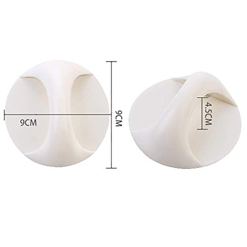 MAPPERZ Self Adhesive Peel and Stick Plastic Handles Pull knob for Sliding Door, Drawer, Window, Commode and Cupboard Cabinet
