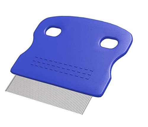 MAPPERZ Lice Comb with Metal Teeth/Nit Lice Egg Removal Stainless Steel Metal/Nit and Egg Remover - Multicolor