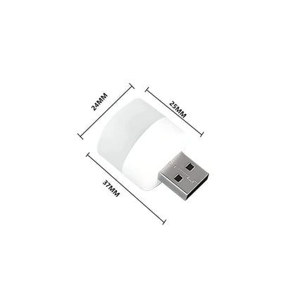 MAPPERZ Portable Home USB Night Lights | USB Atmosphere Lights Bulb for Bathroom Car Nursery Kitchen (Pack of 2)