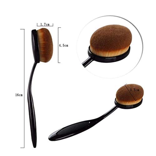 Mapperz Make Up Foundation Powder Concealer Oval Blending Blush Brush