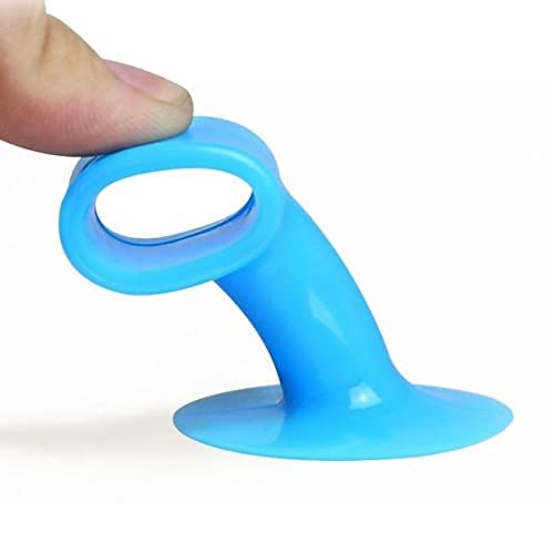 MAPPERZ Mini Multipurpose Wall Protectors Anti-Collision Self-Sucking Silicone Door Stopper Door Handle Bumper Mobile Phone Stand Data Cable Organizer (Pack of 1)