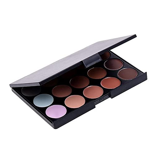 Mapperz 15 Shades Highlighter Concealer and Contour Palette Contour Powder as Used Bronzer- (Multi)