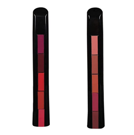 MAPPERZ 5 in 1 Velvet Matte lipstick/Hydrated Lips All Day/Naked Long Lasting Non-stick (Set of 2)