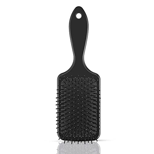 MAPPERZ Paddle Hair Brush with Ball Tip Bristles For Grooming, Straightening, Smoothing Hair, Large Square Air Cushion Detangle Paddle Brush, for Men and Women