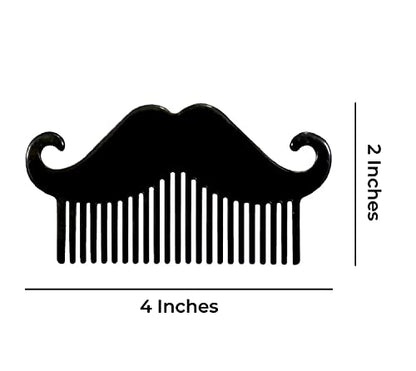 MAPPERZ Beard Shaping Tool for men beard shaping and styling tool comb beard shaping tools for men (Muuch Beard Comb), Pack Of 1