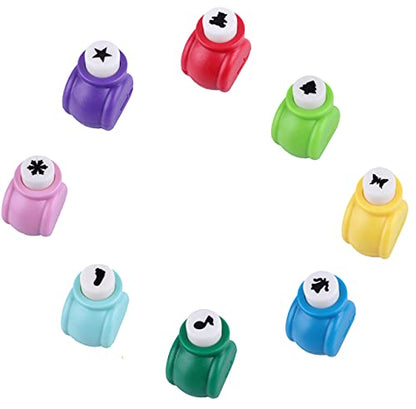 MAPPERZ Paper Punches Set, Mini Paper Punch Image Hole Cutters for Scrapbooks Albums Photos Cards and DIY Handcrafts for School Projects and Other Craft