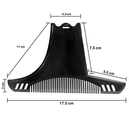 MAPPERZ Beard Shaper Men Shaper With Comb Beard Shaping Tool For The Perfect Beard
