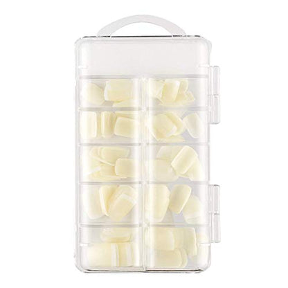 Mapperz false nails | artificial nails with glue | artificial nails set natural | Artificial Nails Set With Glue | Acrylic Nails Set Of 100 Pcs and Artificial Nail Glue 3 gram Artificial Nails Reusable