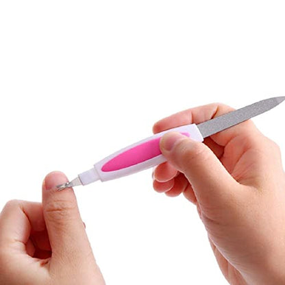 MAPPERZ Nail Filer & Cuticle Cutter(Trimmer) Combo For Women,Multifunctional Nail Files, Professional Manicure - Pack of 2
