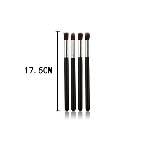 MAPPERZ Set of 4 Pcs. Medium Pencil Eyeshadow Brush For Beautiful Eye Look - Black
