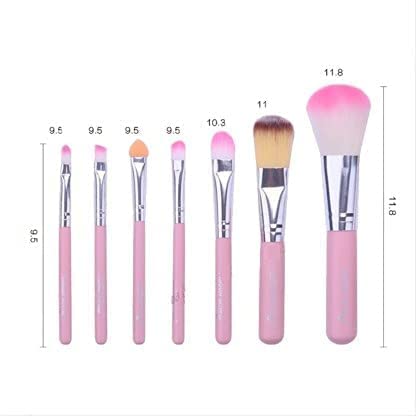 MAPPERZ Makeup Brush/Latex-Less/Anti Microbial Foam Makeup Brush/Hello Kitty Mini Makeup Brush Set of 7 Pieces (Colour, Pink)