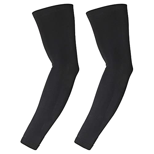 MAPPERZ All Weather Arm Sleeves Uv Sunblock, Dust, Pollution, Sunburn Protection With Thumb Hole For Sports And Outdoor Activities, Unisex, Set of 2