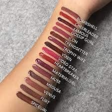 MAPPERZ LIpstick Set of 12/ Super Matte Mini Lipstick/Velvety Long Lasting High Pigmented Multicoloured Waterproof Liquid Lipsticks for Women and Girls - Set 12